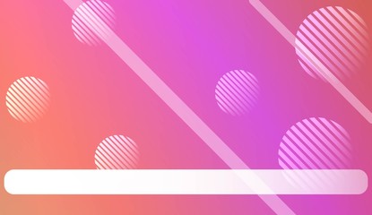 Blur Sweet Dreamy Gradient Color Background with Line, Circle. For Abstract Modern Screen Design For Mobile App. Vector Illustration.