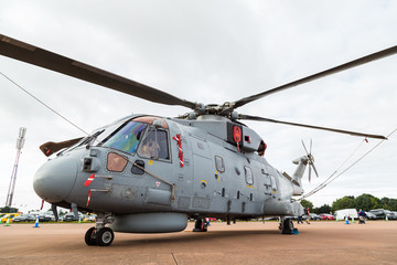 Royal Navy Merlin HM.2 captured at the 2019 Royal International Air Tattoo at RAF Fairford.