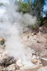 Furnas Fumarolas on Sao Miguel Island in the Azores archipelago