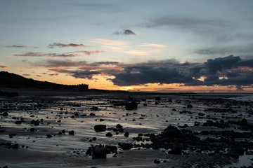 Marske Beach Silhouette