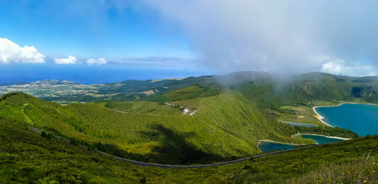 Image of Sao Miguel Island in the Azores archipelago © Alicina