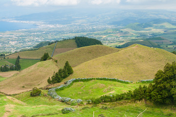 Image of Sao Miguel Island in the Azores archipelago