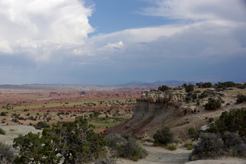 Fototapeta na wymiar San Rafael Swell red mountain valley landscape