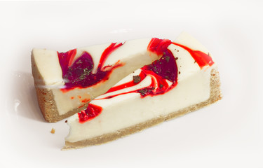 cakes on dish in white