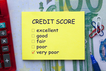 Credit Score Very Poor