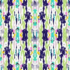 ikat seamless geometric pattern shibori