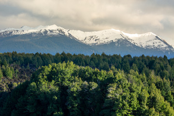 Fototapeta premium New Zealand national park scenery in the Southern Alps