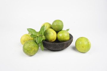 fresh limes and lemons