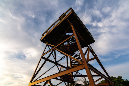 Observation tower at Sunset