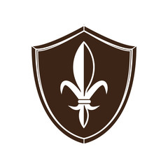 Fototapeta premium medieval sword icon