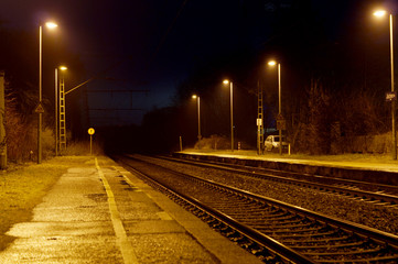 Fototapeta na wymiar Bahnhof der Gemeinde Jüchen