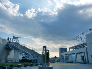 Tokyo cityscape in Japan.