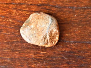 Photo of a stone taken in a Brazil house.