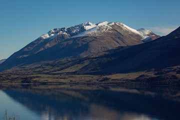 Fototapeta na wymiar New Zealand national park scenery in the Southern Alps