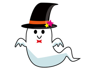 ハロウィン　おばけ　幽霊　ゴースト　祭り　帽子　星　かわいい　