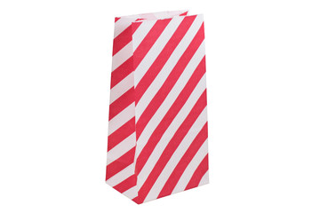 One box with red stripes