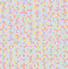 The Grey of  Colorful of Pattern Wallpaper