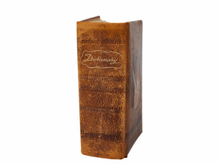 Old Leather Bound Dictionary