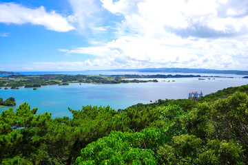 Fototapeta na wymiar 沖縄　嵐山展望台の風景