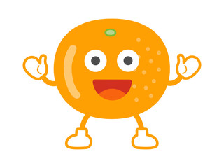 Obraz premium オレンジのキャラクター