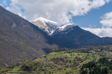 Fototapeta na wymiar Countryside in the Caucasus Mountains, Georgia