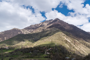 Fototapeta premium Countryside in the Caucasus Mountains, Georgia