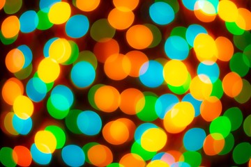 Multi Colour Blur Bokeh Light.
