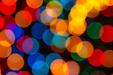 Multi Colour Blur Bokeh Light.