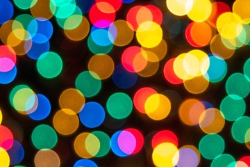 Multi Colour Blur Bokeh Light.