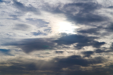 Beautiful abstract cloud and clear blue sky landscape nature background