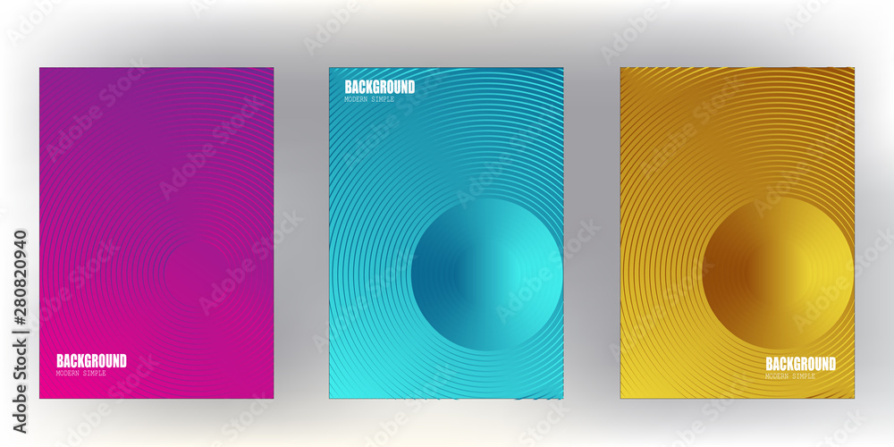 Poster modern minimal cover with cool gradient colorful halftone background design for web.eps 10