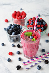 Forest berries smoothie