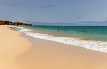 Santa Monica beach in Cabo Verde Boa Vista