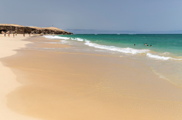 Santa Monica beach in Cabo Verde Boa Vista