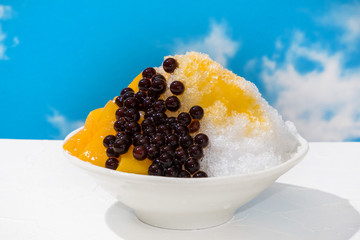 かき氷　japanese type of epidemic shaved ice