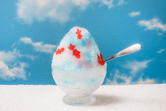 かき氷　japanese type of epidemic shaved ice
