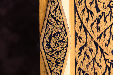 Floral pattern in traditional Thai style