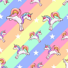 unicorn vector pattern graphic design
