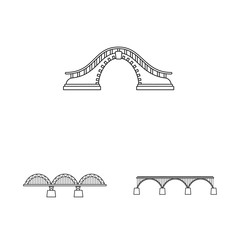 Vector design of sight and connection icon. Set of sight and construct vector icon for stock.