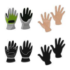 Obraz premium Vector illustration of silhouette and safety icon. Collection of silhouette and comfort stock vector illustration.