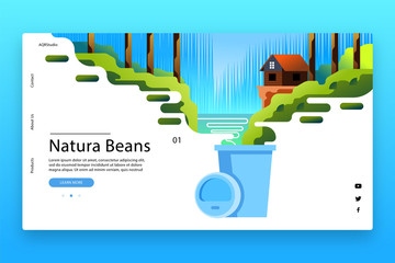 Creative web page template