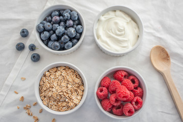 healthy breakfast with yogurt and granola