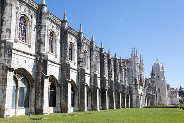 Fototapeta premium Monastery of Jeronimos in Belem Lisbon Portugal - Mosteiro dos Jeronimos