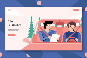 Creative web page template