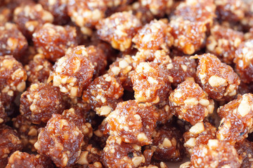 Steamed tapioca dumpling balls with pork is dessert, Thailand call Sa Ku Sai Moo.