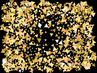 Luxury festive abstract triangles. 