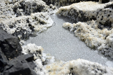 Natural Ocean Salt With Beautiful Formations