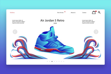 Modern design of Landing page template