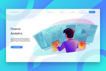 Modern design of Landing page template