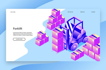 Modern design of Landing page template